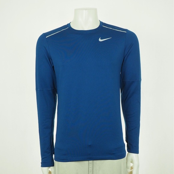 Nike Other - Nike Running Element 3.0 Tee Shirt Mens Small Blue Dri-Fit Crew Training Workout
